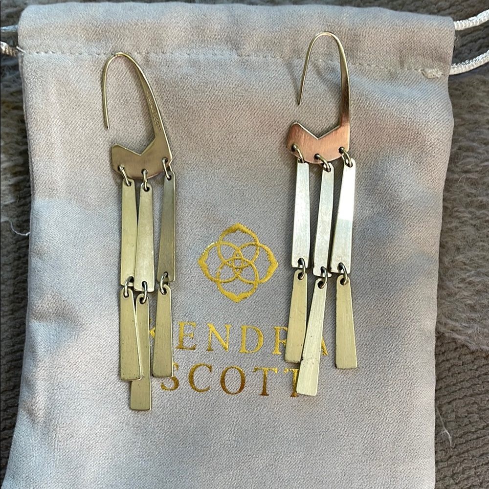 Kendra Scott Gold Dangle Earrings